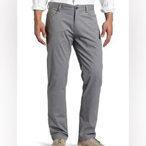 Calvin Klein Flex Men’s Straight-Fit Flat-Front Stretch Grey Chino Pants 40x 32